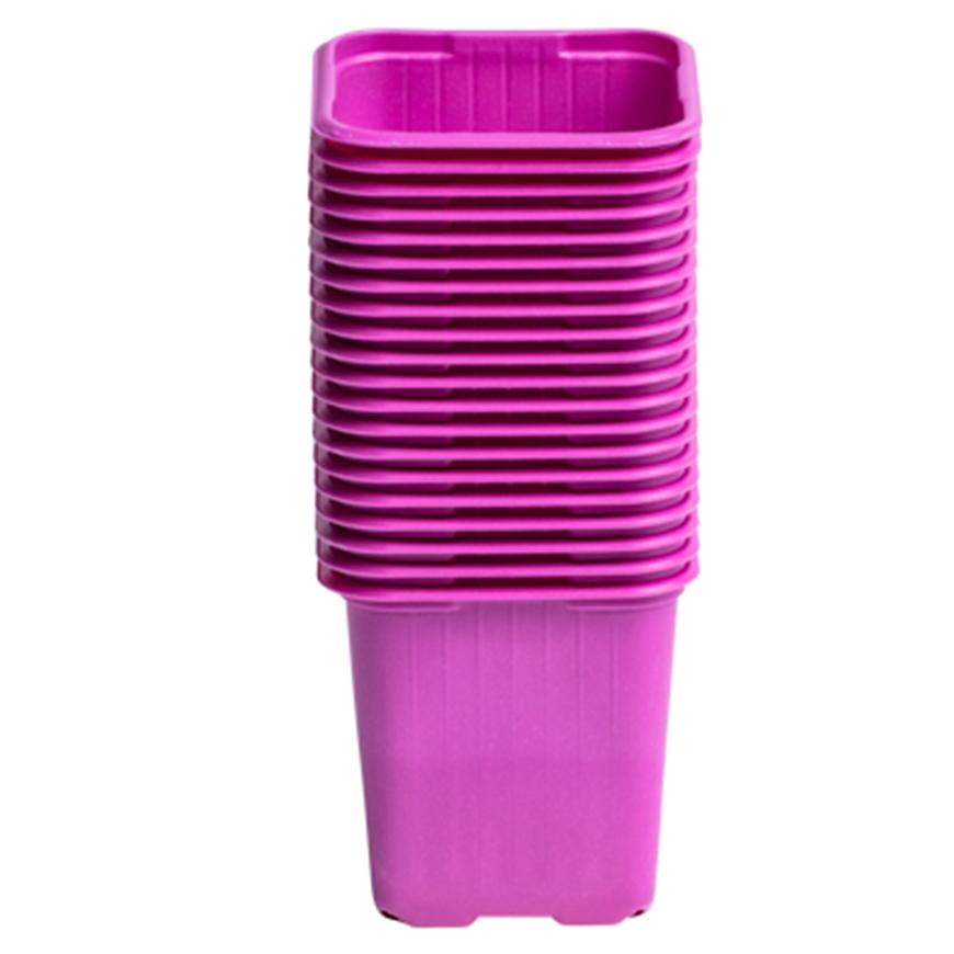 Květináč výsadbový hranatý růžový 24ks Baumax