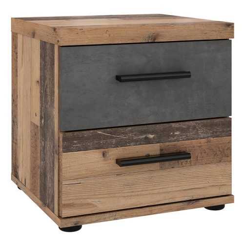 Noční Stolek Oldheaven old wood/beton 042025 Baumax