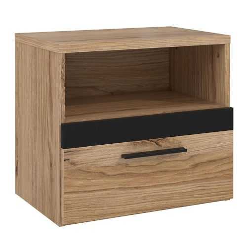 Noční stolek Nemezy Dqlk011 Dub catania/černý 042025 Baumax