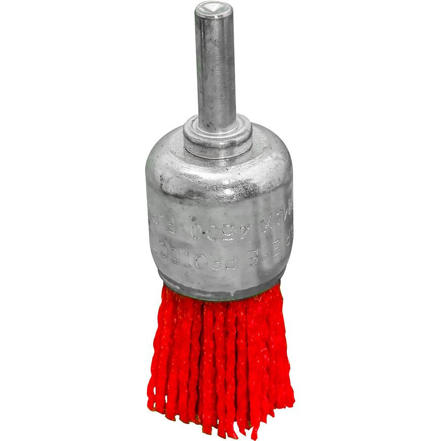 Nylonový kartáč na kola 25 mm se stopkou 6 mm Drel