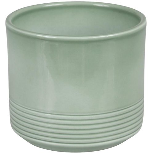 Obal na pokojové rostliny Rille 992 zelený lesklý 12 cm Baumax