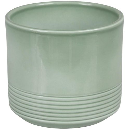 Obal na pokojové rostliny Rille 992 zelený lesklý 14 cm Baumax