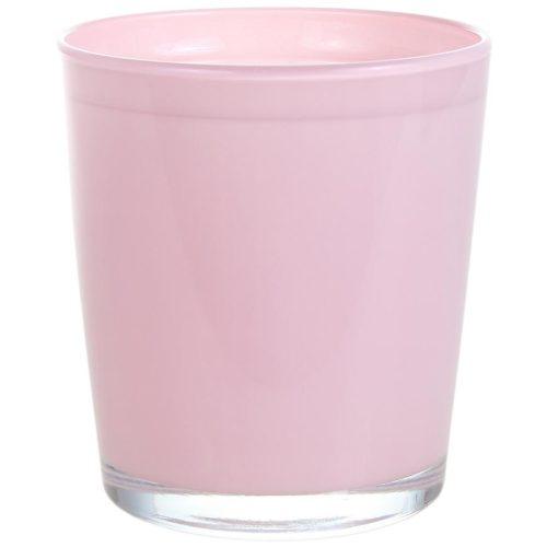 Obal skleněný CYNTIA pastelově růžový 13 cm Baumax