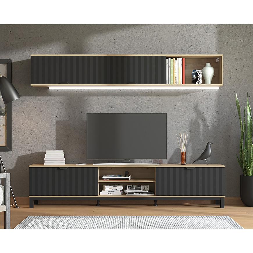 Obývací Stěna Monaco artisan/černá 11013510 Baumax
