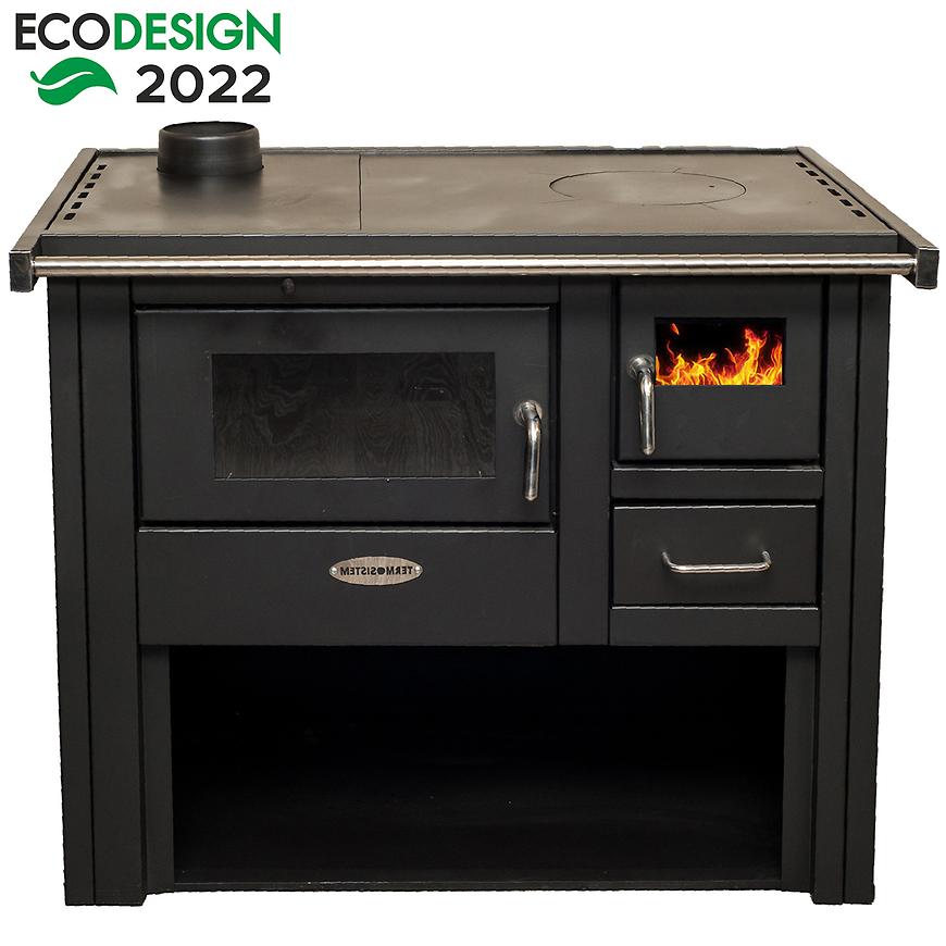 Ocelový sporák Termo 8 Luxx levá béžová Baumax