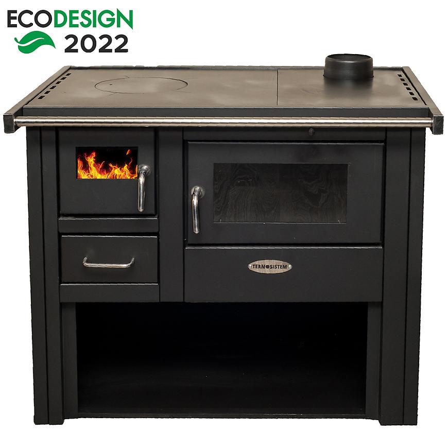 Ocelový sporák Termo 8 Luxx pravá béžová Baumax