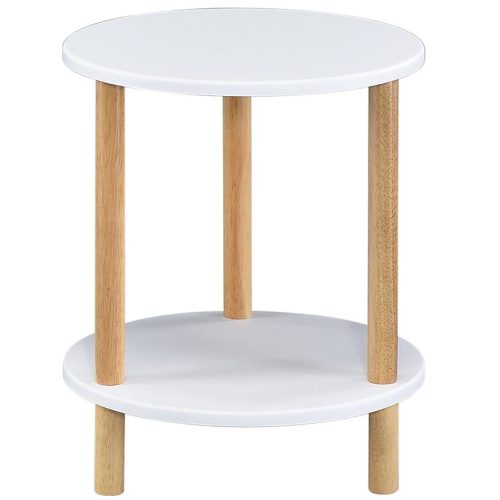 Odkládací stolek GC7405 35x35x43 bílá/přírodní Baumax