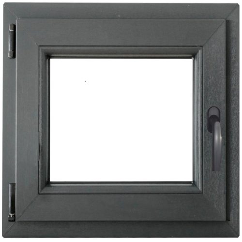 Okno levé 60x60 antracit Baumax