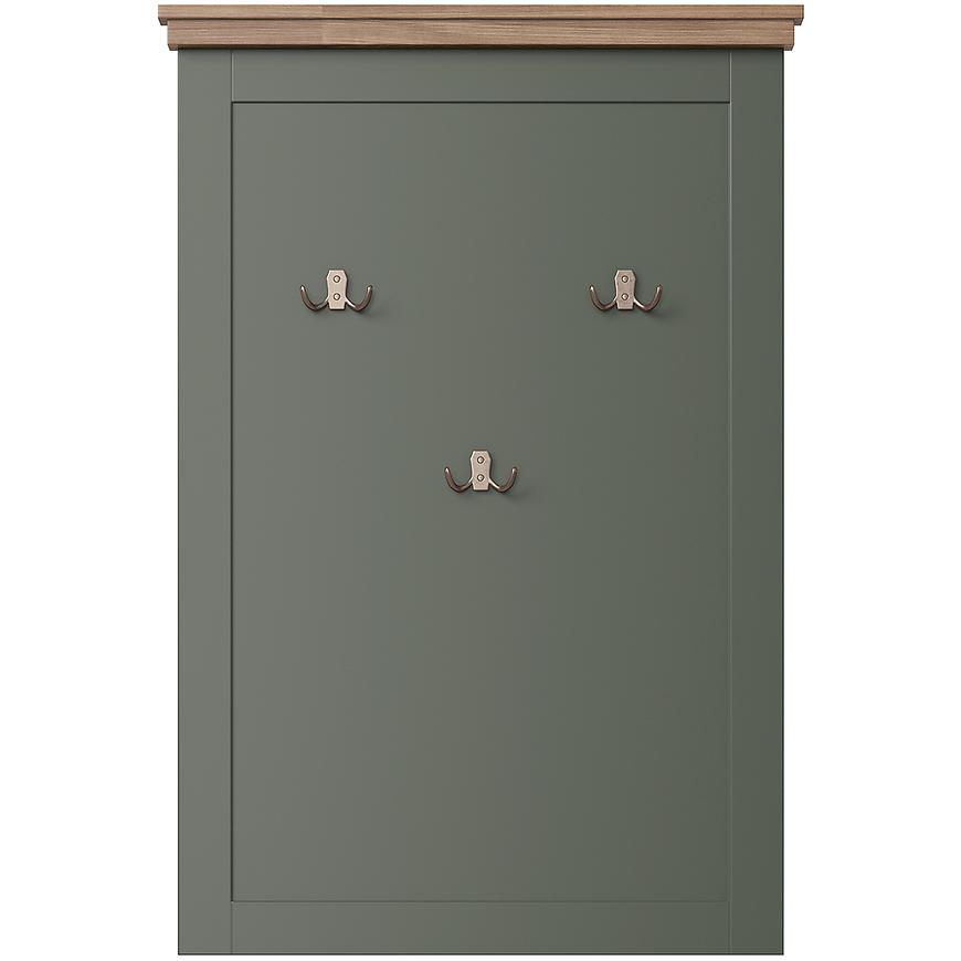 Panel s věšáky Evora 89 dub lefkas/zelená Baumax