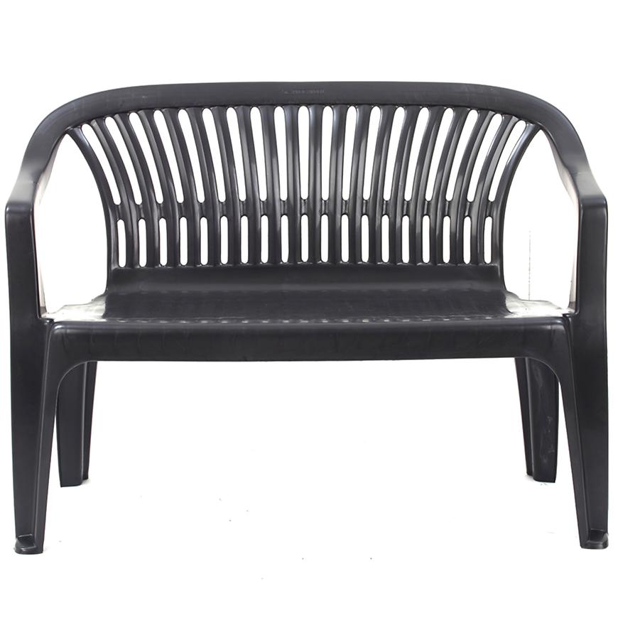 Plastová lavička DIVA antracit Baumax