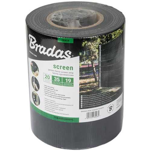 Plotová páska 19 cm x 35 m šedý TOB4501935GYL Baumax