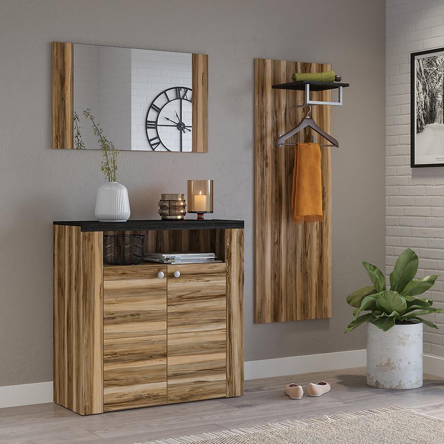 Předsíňová stěna Larona II s komodou 15 satin nussbaum Baumax