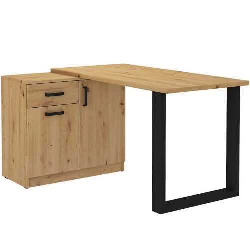Psací stůl se skříňkou Malta dub artisan (prac. deska 28mm) typ 130 Baumax