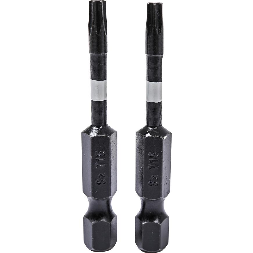 Rázové šroubovací bity Torx T15x50 mm 2 ks Drel