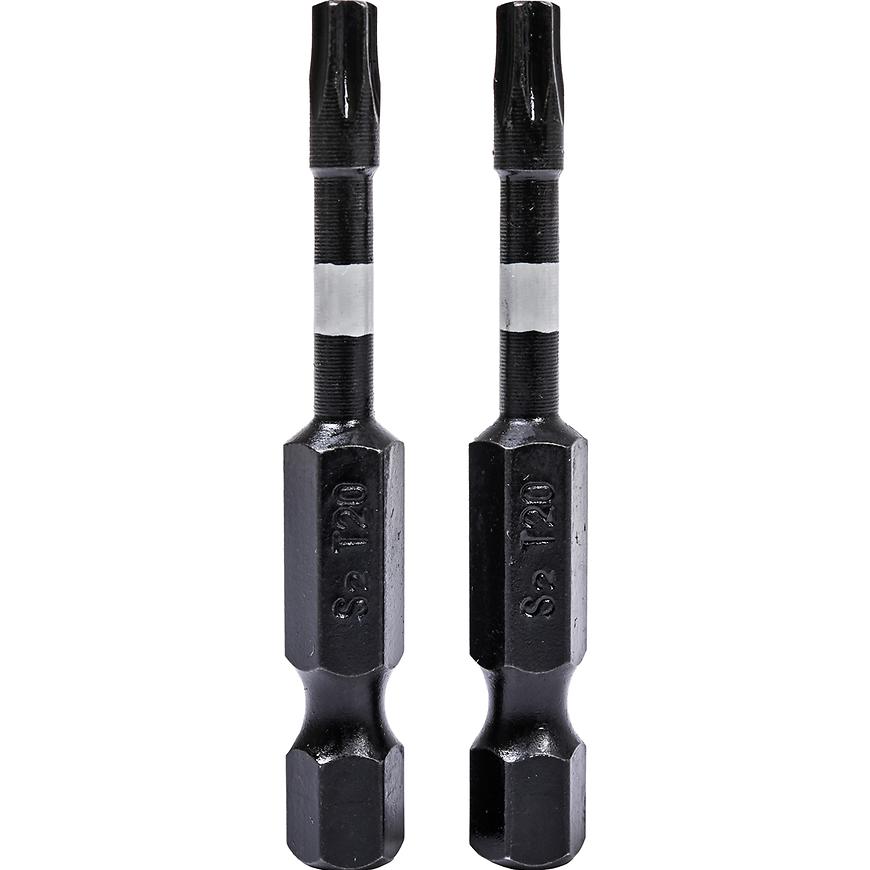 Rázové šroubovací bity Torx T20x50 mm 2 ks Drel