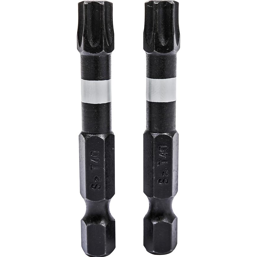 Rázové šroubovací bity Torx T40x50 mm 2 ks Drel