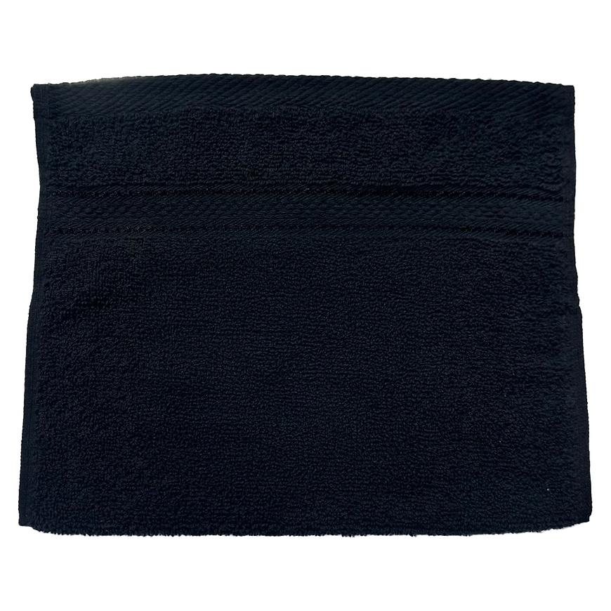 Ručník Viscose Fancy 30x50cm černý Baumax