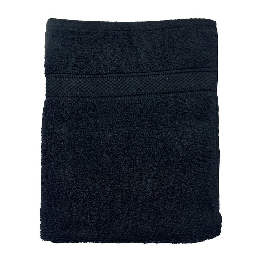 Ručník Viscose Fancy 50x100cm černý Baumax