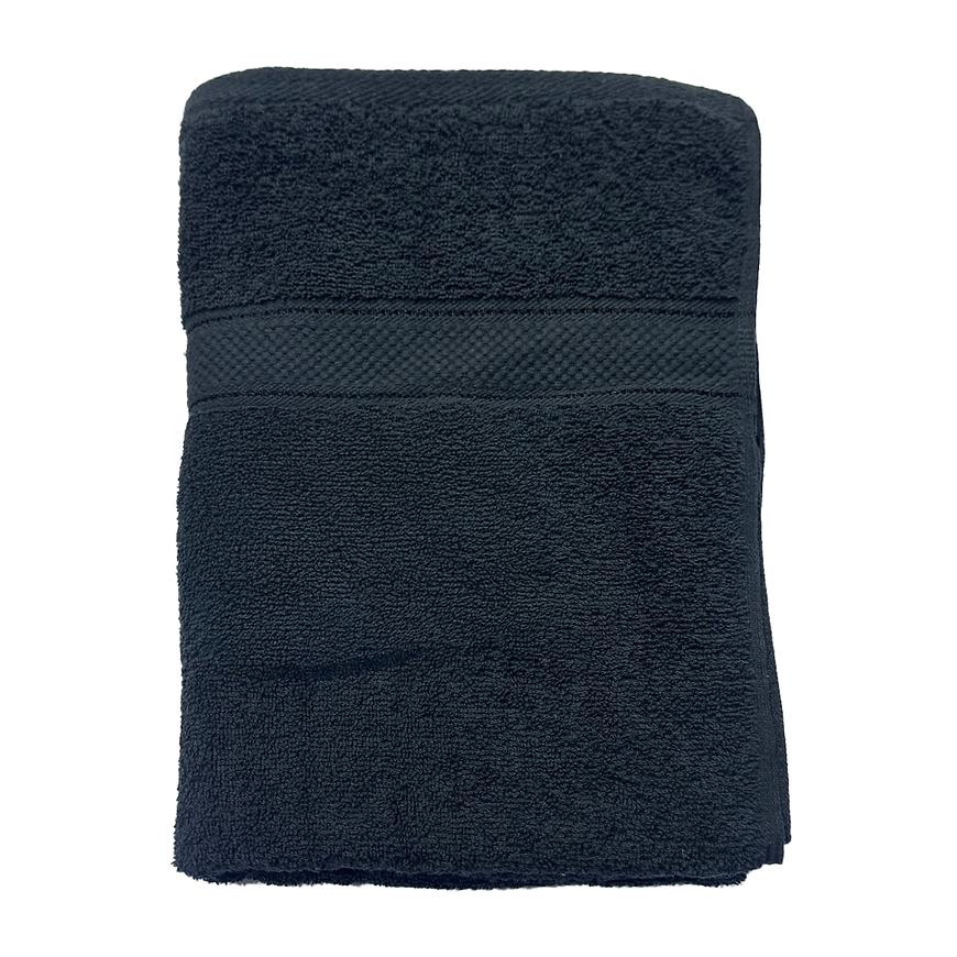 Ručník Viscose Fancy 70x140cm černý Baumax