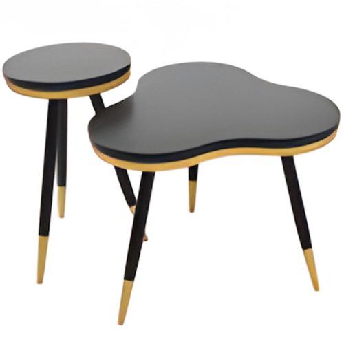 Sada odkládacích stolků Akim 10795 černá Baumax