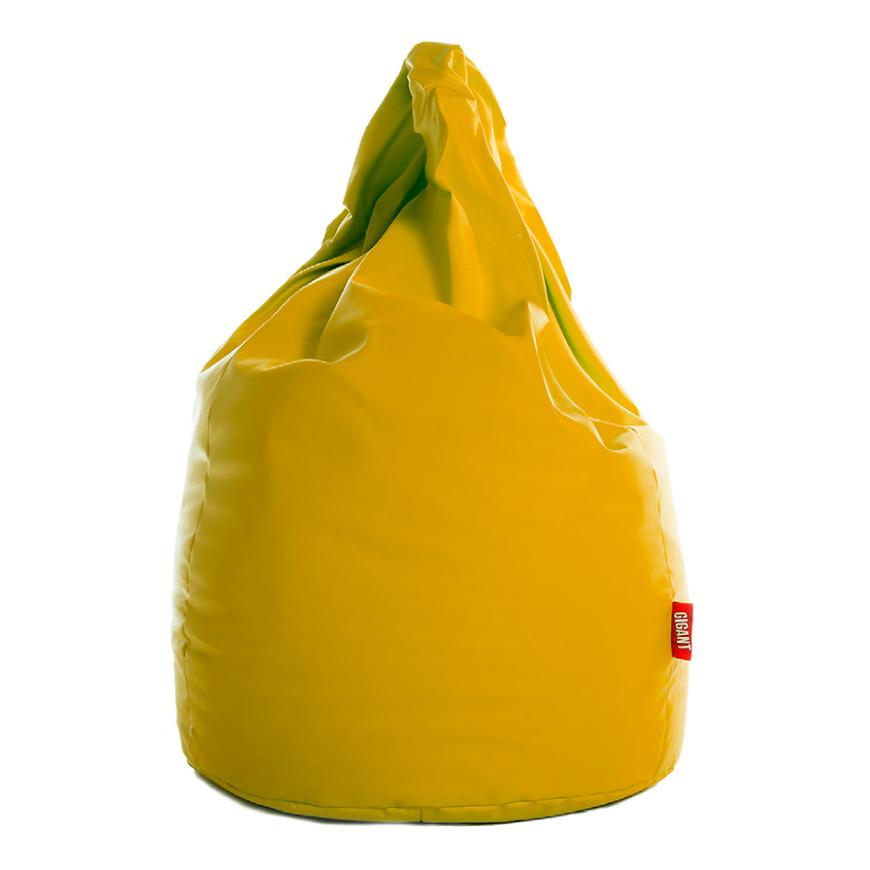 Sedací vak XL ekokůže žlutý Baumax