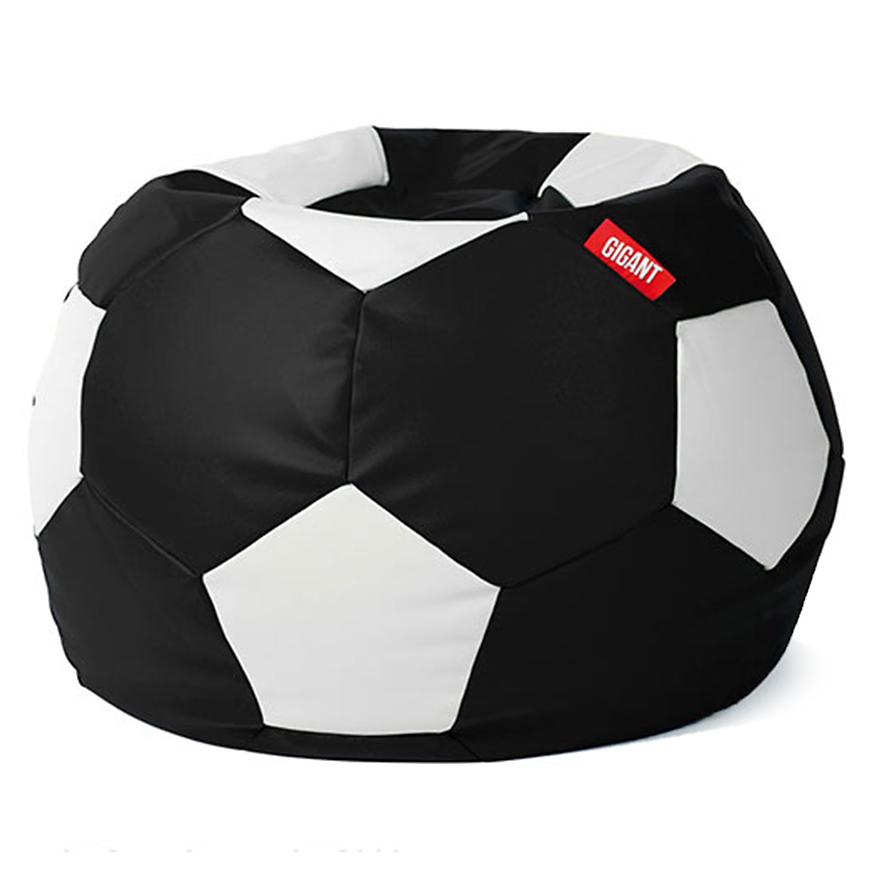 Sedací vak fotbalový míč ekokůže černo-bílý Baumax