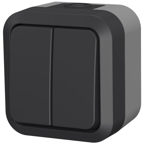 Sériový vypínač na omítku Aqua Pro IP55 vodotěsný šedý DUWI