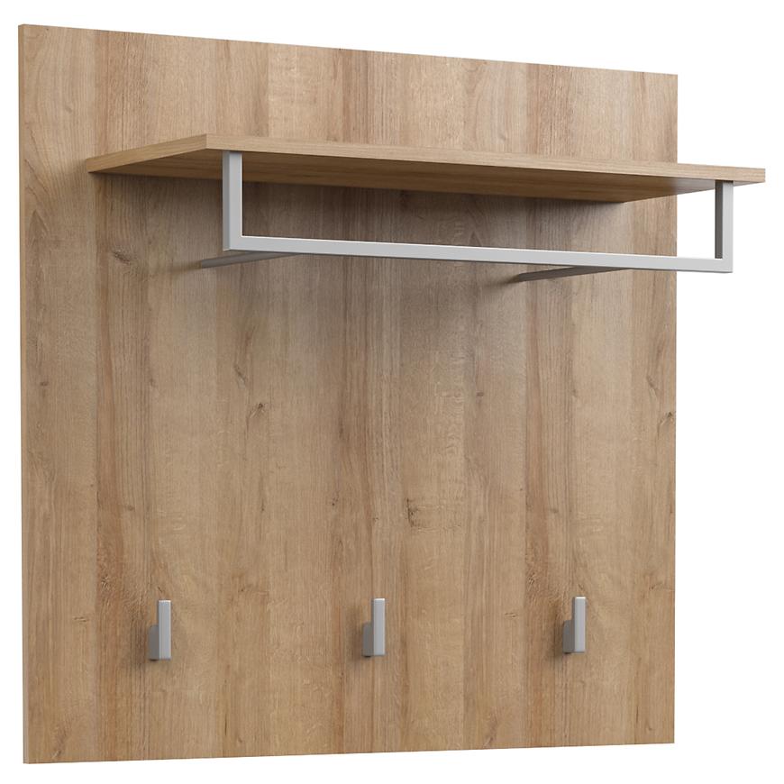 Široký panel s věšáky Larona 89 dub riviera světlý Baumax