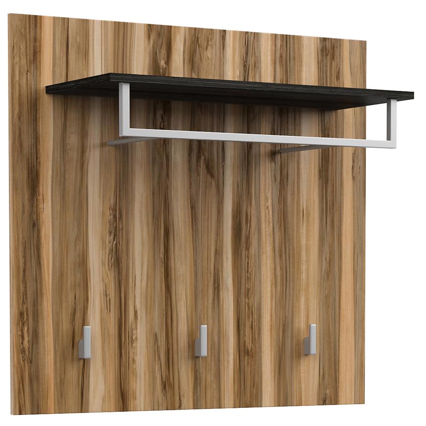 Široký panel s věšáky Larona 89 satin nussbaum Baumax