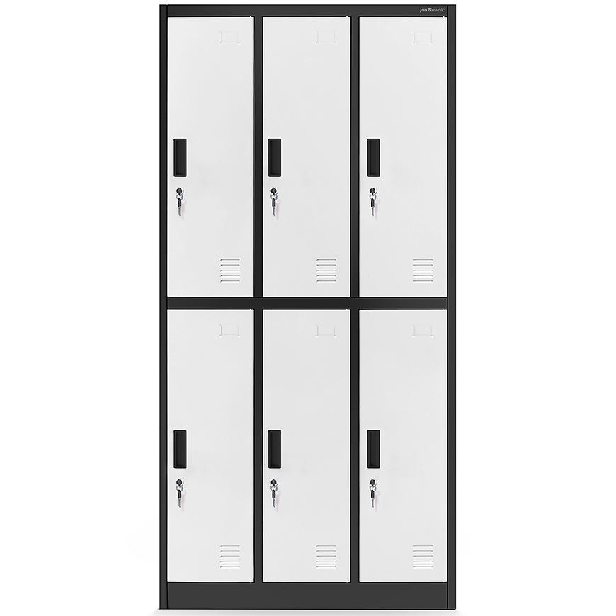 Skříň Igor kov antracit/bílá Baumax