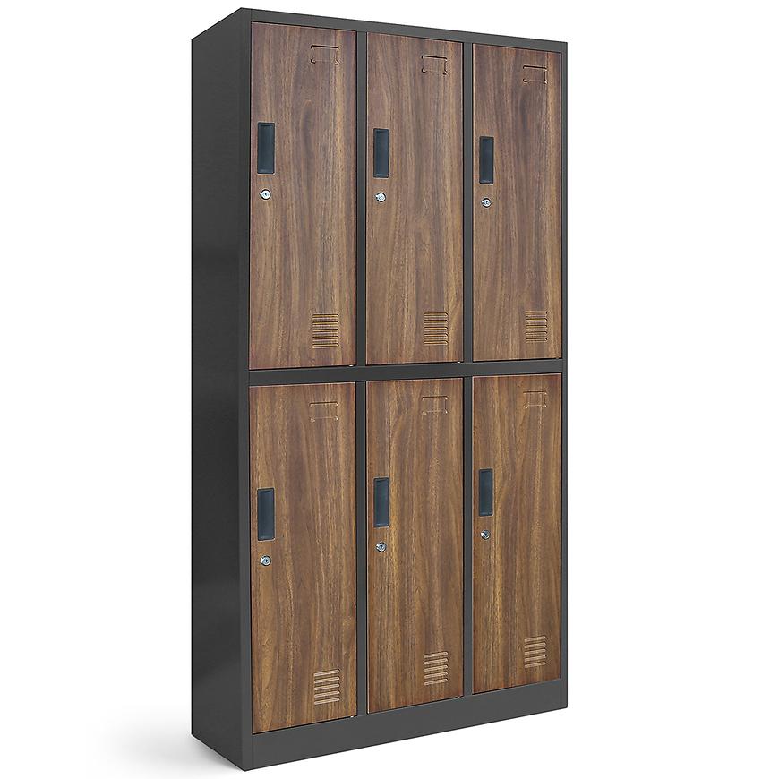 Skříň Igor kov antracit/ořech Baumax