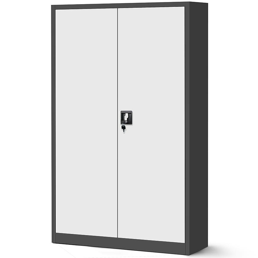 Skříň Jan 2 kov antracit/bílá Baumax