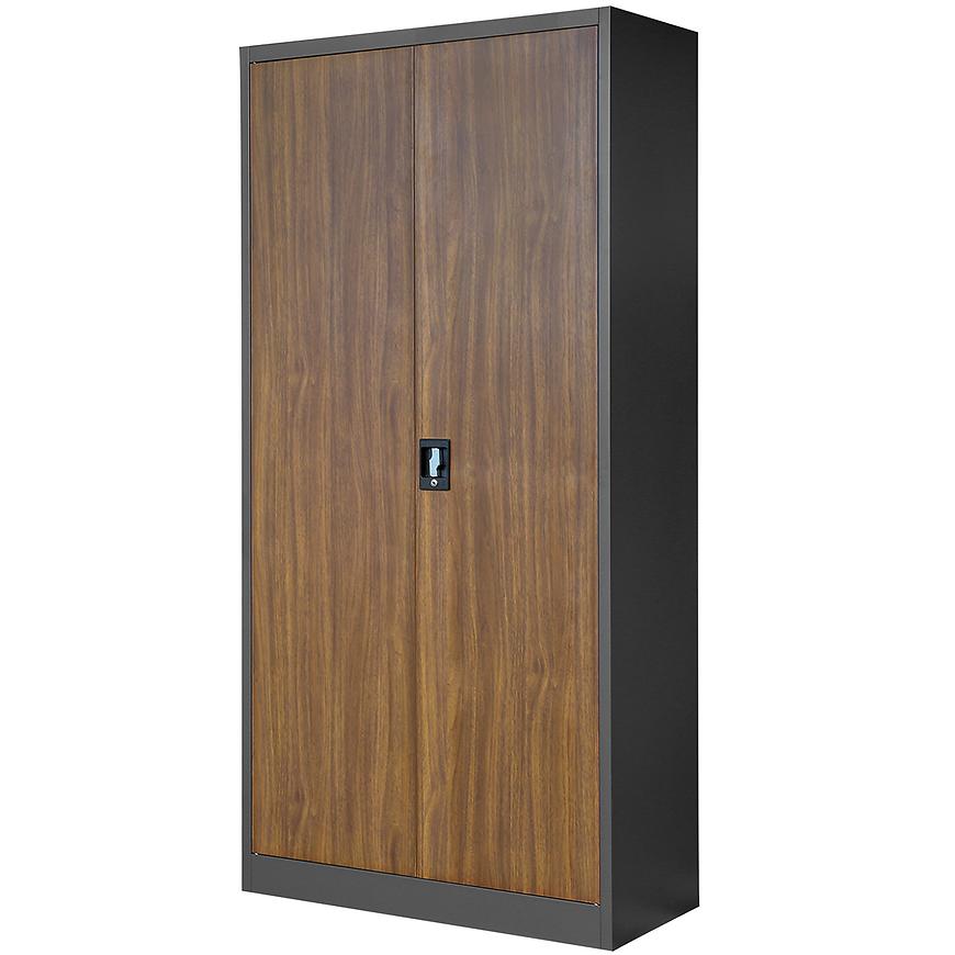 Skříň Jan kov antracit/ořech Baumax