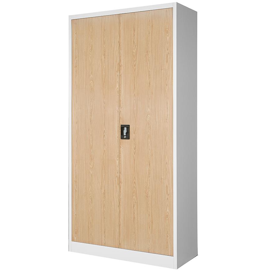 Skříň Jan kov bílá/sonoma Baumax