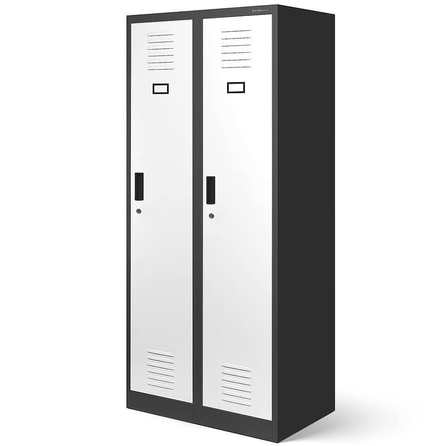 Skříň Kacper kov antracit/bílá Baumax