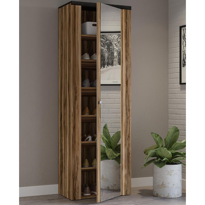 Skříň Larona 1D 88 satin nussbaum Baumax