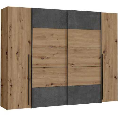 Skříň Narago 3 270cm Dub Artisan/Beton 042025 Baumax