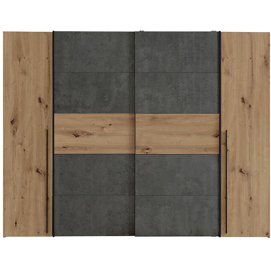 Skříň Narago 4 270cm Dub Artisan/Beton 042025 Baumax