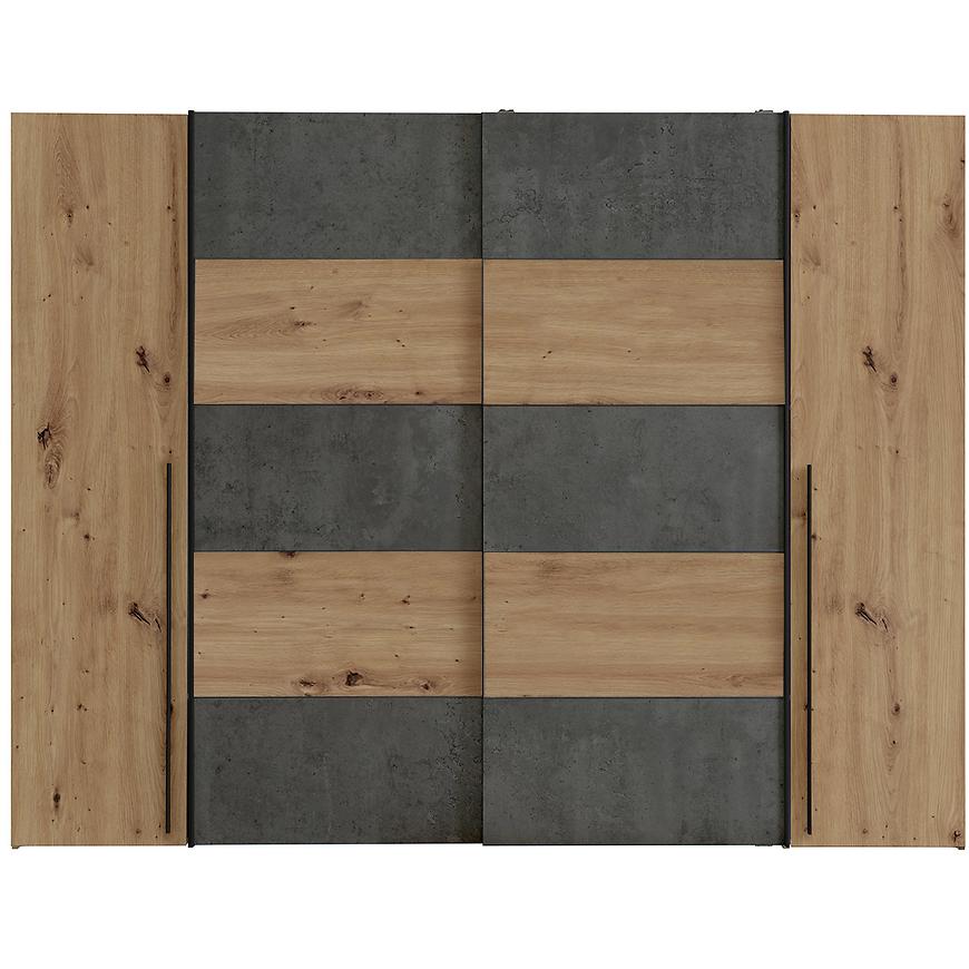 Skříň Narago 5 270cm Dub Artisan/Beton 042025 Baumax
