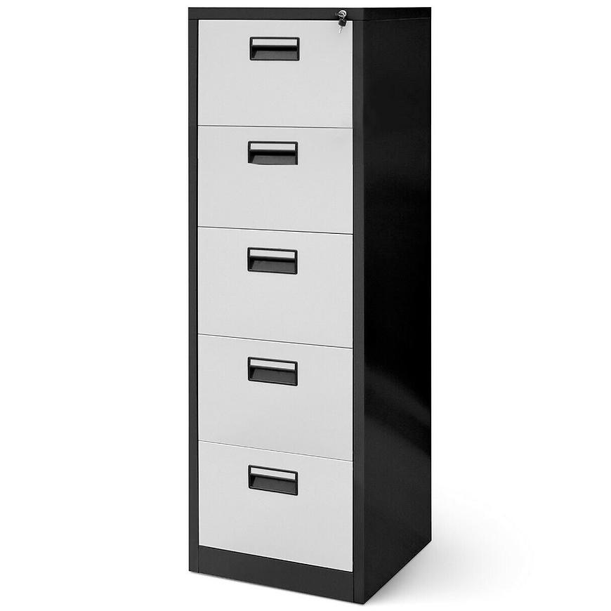 Skříň Sara V005 kov antracit/bílá Baumax