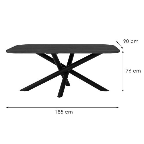 Stůl Oslo 185x90 cm jasan Portland Baumax