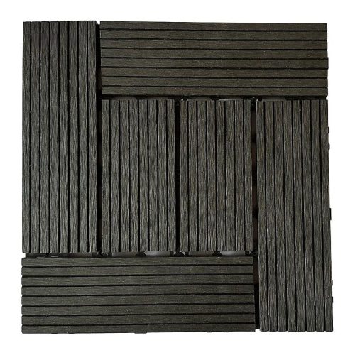 Terasová dlaždice WPC antracit 300X300 Parquet Mercado