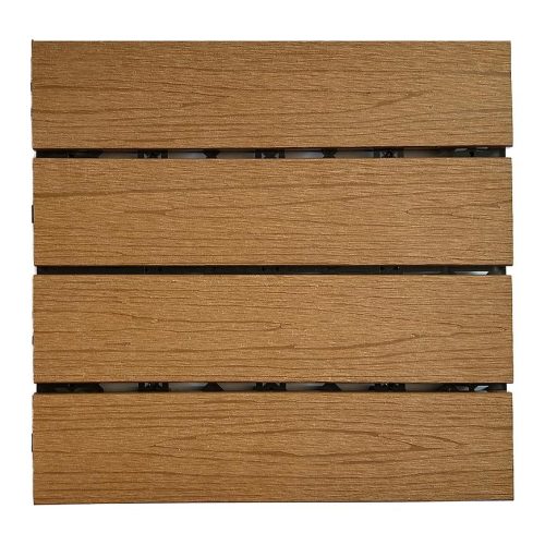 Terasová dlaždice tmavě teak dřevo 300X300 Parquet Mercado