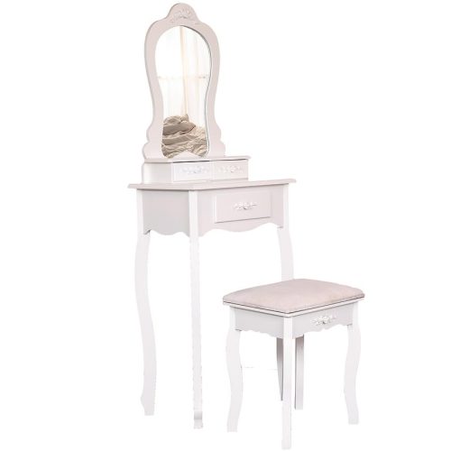 Toaletní stolek se stoličkou Sylvia 012 9512 bílý Baumax