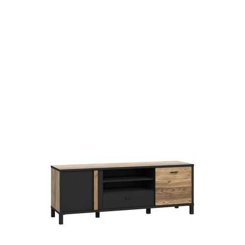 Tv Stolek HARUKI Alpský Smrk/Černá 042025 Baumax