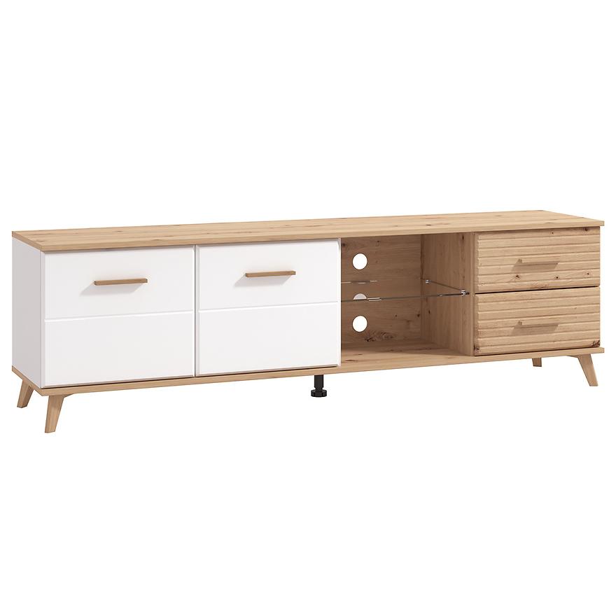 Tv stolek Ascona bílá/artisan 11011974 Baumax