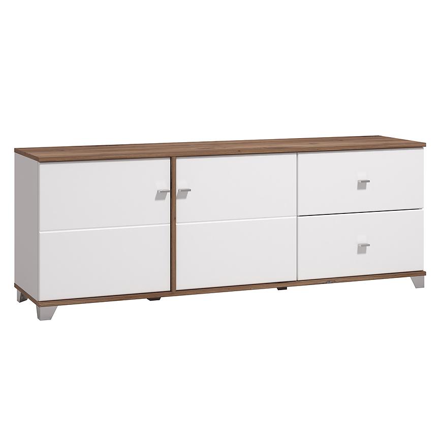 Tv stolek Burgundy bílá/dub 11012060 Baumax