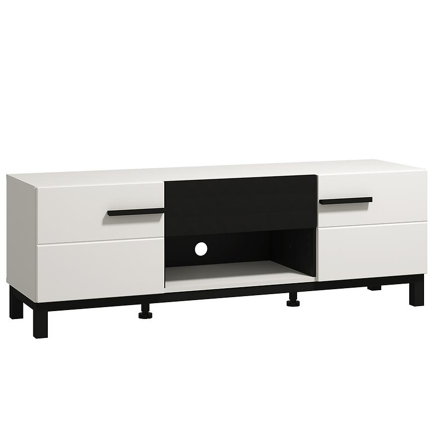 Tv stolek Sarthe bílá/černá 11013675 Baumax