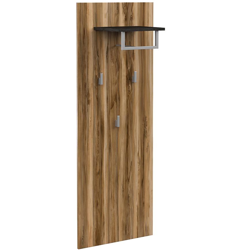 Úzký panel s věšáky Larona 03 satin nussbaum Baumax