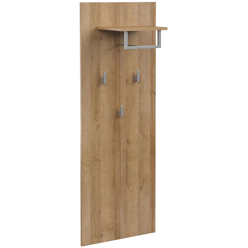 Úzký panel s věšáky Larona 3 dub riviera světlý Baumax